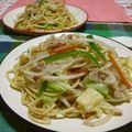 赤い電話's cooksnap of when they made 簡単！お肉＆お野菜たっぷり白ダシ焼きそば.