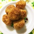 wa〜mi's cooksnap of when they made チーズとお肉のミニコロッケ（12個分）.