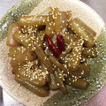 クックSADO6W☆'s cooksnap of when they made 《田舎の味》フキの油炒め.