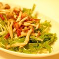 ちみっぺ's cooksnap of when they made 水菜としめじベーコン和風サラダ♪.