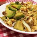 Bunnirella's cooksnap of when they made 簡単*ほっこり*アボカドの卵とじ.