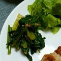 さくらスキップ's cooksnap of when they made あと1品！小松菜かつお節のワサビ正油和え.