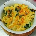 さゃっぺ's cooksnap of when they made ほうれん草とベーコンのペンネグラタン.