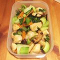 新人くまこ's cooksnap of when they made ☆チンゲン菜と鶏むね肉の鶏ガラ炒め☆.