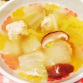まきろんカフェ's cooksnap of when they made 白菜と鶏団子のあったかスープ.