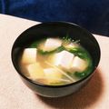 akashi16's cooksnap of when they made ♡♥即席♥お豆腐と水菜のお味噌汁♡.