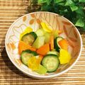 なつき☆ミ's cooksnap of when they made 簡単胡瓜☆大根☆ニンジンのピリ辛甘酢漬け.