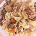 ちゅる❤️'s cooksnap of when they made 一気に簡単♪牛乳でアサリのクリームパスタ.