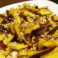 saimaimai's cooksnap of when they made 簡単甘〜いさつま芋キンピラ？大学芋風？♡.
