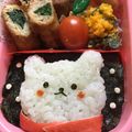 ピカリコ's cooksnap of when they made キャラ弁☆冬ごもりシロクマ君.