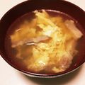 黒薔薇ゆみたん's cooksnap of when they made 超簡単！卵とベーコンのコンソメスープ！.