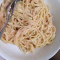 tomocorn's cooksnap of when they made たらこクリーム☆ワンポットパスタ.