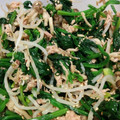 aibamayuko's cooksnap of when they made ほうれん草としめじのツナ和え.