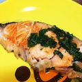 maaaayko's cooksnap of when they made 塩鮭のバタームニエル〜しそ風味〜.