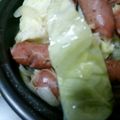 yarhag's cooksnap of when they made タジン鍋で☆キャベツとウインナの蒸し煮☆.