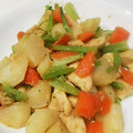 ゴロリーヌ's cooksnap of when they made かぶ丸ごと使用☆かぶと豚肉の味噌炒め.