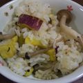 ゆりYO船長's cooksnap of when they made バター香る　さつまいもとしめじの混ぜご飯.