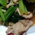 夏みっふぃー's cooksnap of when they made 豚肩ロースと小松菜のオイスターソース炒め.