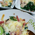 しばいぬcafe's cooksnap of when they made ほうれん草のツナマヨチーズ焼き♪.