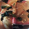 どこでもいっしょ's cooksnap of when they made ☆しそであっさり♪かんぱち丼☆.
