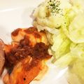 yasu。's cooksnap of when they made 梅バタソース！？鮭のムニエル☆.