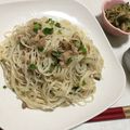 emi_87＊'s cooksnap of when they made 3分で出来る！素麺チャンプルー.