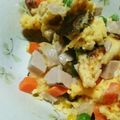 カナネ's cooksnap of when they made スパニッシュオムレツ風の簡単玉子焼き.