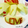 マーシ☆'s cooksnap of when they made 飾り切り♫ LOVEリンゴ.