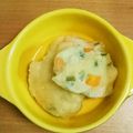 シナモシナモ's cooksnap of when they made 離乳食中期〜✨野菜と豆腐の粉チーズおやき.