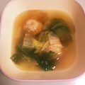 ちぴmnt's cooksnap of when they made 白菜とネギ生姜鶏団子のスープ.