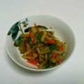 acquastone's cooksnap of when they made ヤーコンとピーマン☆赤ピーマンのきんぴら.