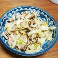 banuo's cooksnap of when they made たっぷり千切りキャベツ白菜の塩昆布炒め.