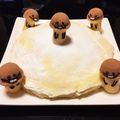 Pi♡pi's cooksnap of when they made なめこのキャラケーキ.