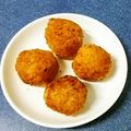 ウメ吉さん's cooksnap of when they made スモークサーモンとクリチのライスコロッケ.
