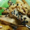 めかにか's cooksnap of when they made 美味しい！ごぼうとくるみ和え.