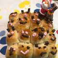 のんのんのんん's cooksnap of when they made HBで簡単★黒糖のトナカイちぎりパン.