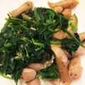 のんのん♡♬'s cooksnap of when they made ほうれん草とウインナーのソテー チーズ入.