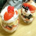 しばいぬcafe's cooksnap of when they made 材料4つで簡単♪トライフル☆グラスケーキ.