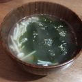 ＊まめゴマ＊'s cooksnap of when they made ウェイパーの1分で出来ちゃうワカメスープ.