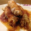 konijntjes's cooksnap of when they made 切り干し大根の肉巻き煮.