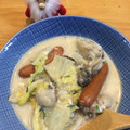 アオうさほっぺ's cooksnap of when they made あったか♪白菜と牡蠣の和風ミルク煮.