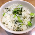 ゆいまーるん's cooksnap of when they made 子供がだいすき！！絶品枝豆ご飯.