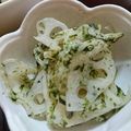 yushisama's cooksnap of when they made ﾏｸﾛﾋﾞ*蓮根の塩きんぴら.