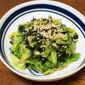 初心者＊'s cooksnap of when they made キャベツとワカメのごま酢和え.