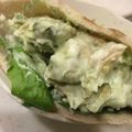 まいうぅ's cooksnap of when they made わさびヨーグルトで！アボカドチキンサンド.