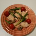 millpyon's cooksnap of when they made 鶏ももとアスパラのマヨポン炒め.