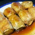 ゆりー1991's cooksnap of when they made 豚ロースと厚揚げの肉しそ巻き.