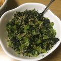 駄メンズ料理長's cooksnap of when they made 大根の葉とちりめんじゃこ炒め.