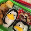 yukinava's cooksnap of when they made ペンギンズ キャラ弁.