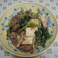 LapinらPan's cooksnap of when they made 牛肉・豆腐・ミニ青梗菜のオイスター炒め.